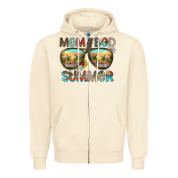 Sandshell Mom Bad Summer Zipper Hoodie - CowhideDigitalArt