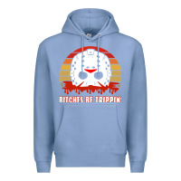 Colony Blue Halloween Bitches Be Trippin Jason Mask Premium Hoodie - lanVoArt