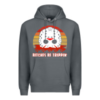 Rock Halloween Bitches Be Trippin Jason Mask Premium Hoodie - lanVoArt