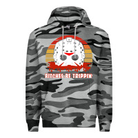 Slate Camo Halloween Bitches Be Trippin Jason Mask Premium Hoodie - lanVoArt