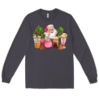 Smoke pink christmas santa coffe cups Long Sleeve Tee - CowGirlArtShop