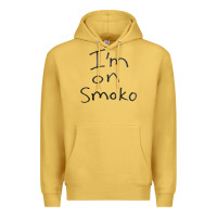 Antique Gold handwritten i'm on smoko hot australian lingo the chats Premium Hoodie - lanVoArt