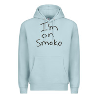 Blue Mist handwritten i'm on smoko hot australian lingo the chats Premium Hoodie - lanVoArt
