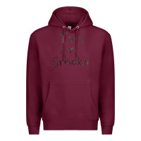Burgundy handwritten i'm on smoko hot australian lingo the chats Premium Hoodie - lanVoArt