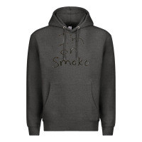 Charcoal Heather handwritten i'm on smoko hot australian lingo the chats Premium Hoodie - lanVoArt
