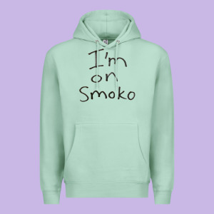 Handwritten I'm On Smoko Hot Australian Lingo The Chats Premium Hoodie Designed By Lanvoart