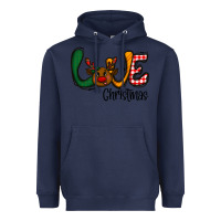 Navy love Christmas Heavyweight Hoodie - CowhideDigitalArt