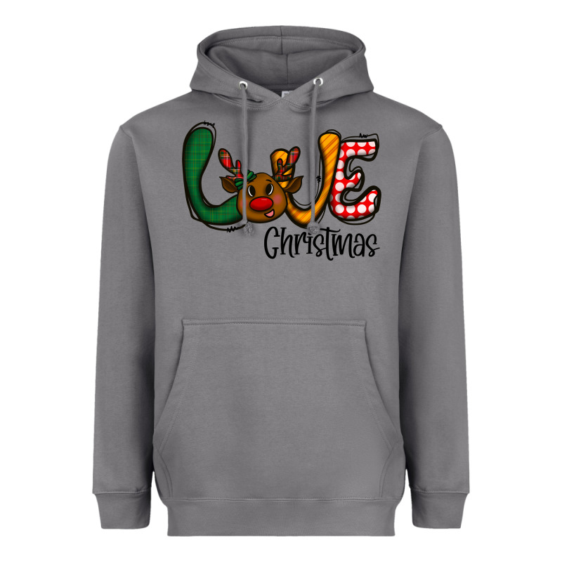 Love Christmas Heavyweight Hoodie by CowhideDigitalArt | Teevron