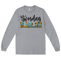 Heather Grey 2 22 22 twosday Long Sleeve Tee - RanaPortraitStore