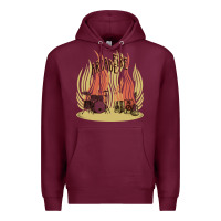 Burgundy the arcade fire Premium Hoodie - lanVoArt