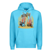Ocean Blue the arcade fire Premium Hoodie - lanVoArt