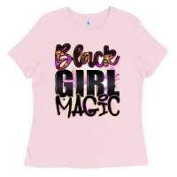 Bubblegum Pink black girl magic Ladies Tee - Artiststas