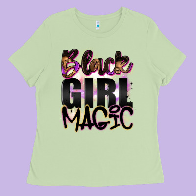 Black Girl Magic Ladies Tee Designed By Artiststas