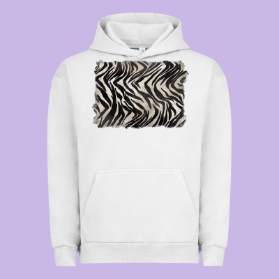 Zebra Pattern Background Urban Hoodie Designed By Barkaloodesign