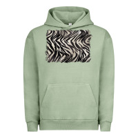 Pigment Oil Green zebra pattern background Urban Hoodie - BarkalooDesign