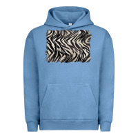 Pigment Pebble Blue zebra pattern background Urban Hoodie - BarkalooDesign