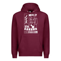 Burgundy melt banana Premium Hoodie - lanVoArt