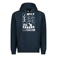 Navy melt banana Premium Hoodie - lanVoArt