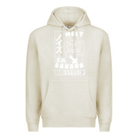 Oatmeal Heather melt banana Premium Hoodie - lanVoArt