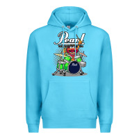 Ocean Blue animal drummer pearl drums Premium Hoodie - lanVoArt