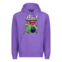 Purple animal drummer pearl drums Premium Hoodie - lanVoArt