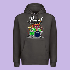 Animal Drummer Pearl Drums Premium Hoodie Designed By Lanvoart