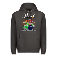Smoke animal drummer pearl drums Premium Hoodie - lanVoArt