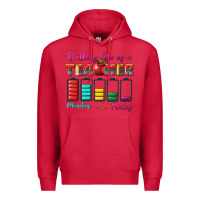 Cardinal battery life of a teacher Premium Hoodie - BundleAndBundleShop