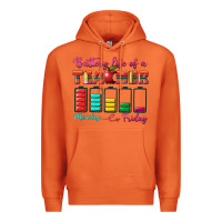 Carrot battery life of a teacher Premium Hoodie - BundleAndBundleShop