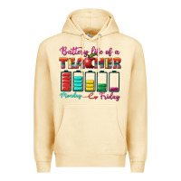 Pina Colada battery life of a teacher Premium Hoodie - BundleAndBundleShop