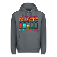 Rock battery life of a teacher Premium Hoodie - BundleAndBundleShop