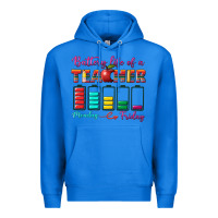 True Royal battery life of a teacher Premium Hoodie - BundleAndBundleShop