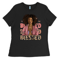 Black blessed black woman Ladies Tee - Artiststas