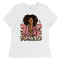 White blessed black woman Ladies Tee - Artiststas