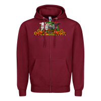 Burgundy halloween baby sheeps Zipper Hoodie - LillyAllenDesigns