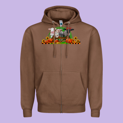 Halloween Baby Sheeps Zipper Hoodie Designed By Lillyallendesigns