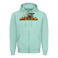 Seafoam halloween baby sheeps Zipper Hoodie - LillyAllenDesigns