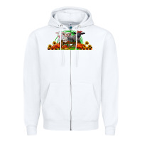 White halloween baby sheeps Zipper Hoodie - LillyAllenDesigns