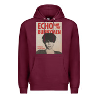 Burgundy echo and the bunnymen Premium Hoodie - lanVoArt