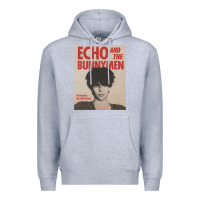 Heather Grey echo and the bunnymen Premium Hoodie - lanVoArt