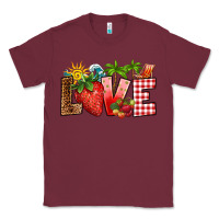 Burgundy love strawberry Classic Tee - RanaPortraitStore