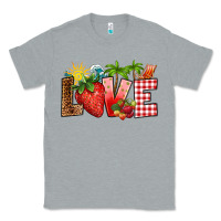 Heather Grey love strawberry Classic Tee - RanaPortraitStore
