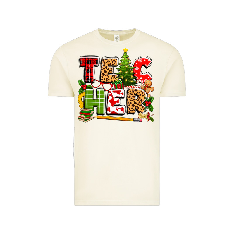 Teacher Christmas Vintage Tee by texasbilliewilder | Teevron