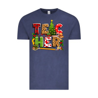 Vintage Denim teacher christmas Vintage Tee - texasbilliewilder