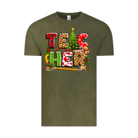 Vintage Olive teacher christmas Vintage Tee - texasbilliewilder