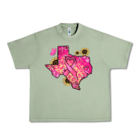 Oil Green Texas map Cancer Urban Heavy Tee - HowdyJamesFarm