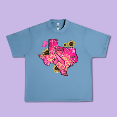Texas Map Cancer Urban Heavy Tee Designed By Howdyjamesfarm