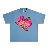 Pebble Blue Texas map Cancer Urban Heavy Tee - HowdyJamesFarm