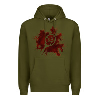 Army Green mark of the malkavian Premium Hoodie - lanVoArt