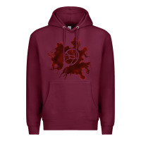 Burgundy mark of the malkavian Premium Hoodie - lanVoArt